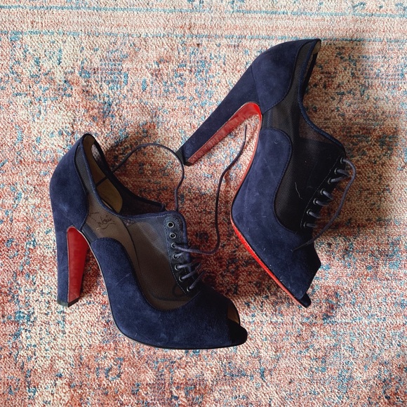 Christian Louboutin Shoes - NIB Christian Louboutin Nikoletta Suede Booties 38